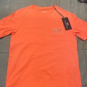 Boys Vineyard Vines T Shirt Orange/Coral 8-10 NWT Beach Whale